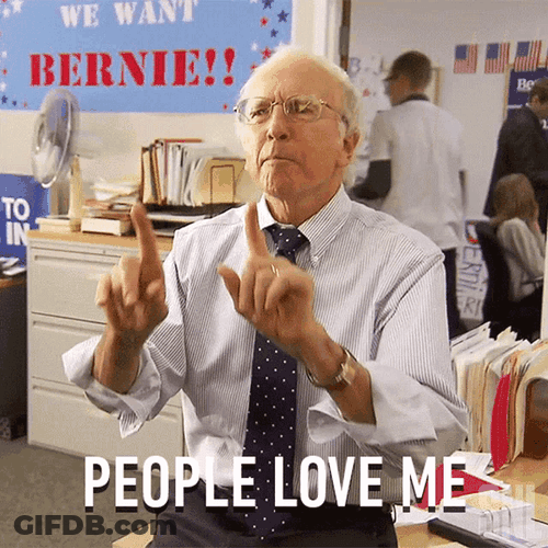 Larry David People Love Me GIF