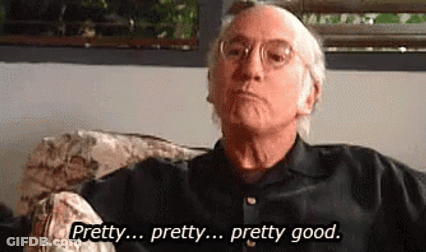 Larry David Pretty Good GIF