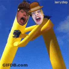 Larrystep Written On Picture GIF