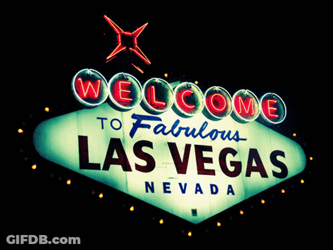 Las Vegas Blinking Sign GIF