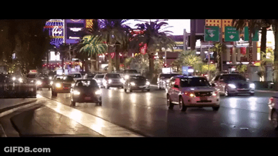 Las Vegas Busy Road GIF