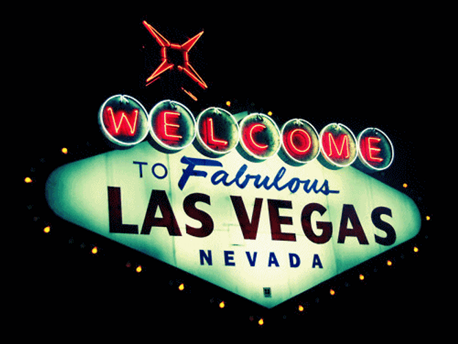 Las Vegas Nevada Welcome Signage GIF