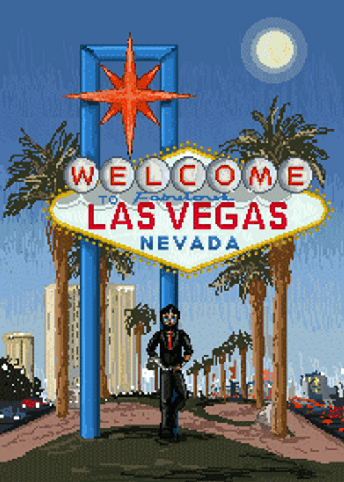 Las Vegas Sign Animation GIF