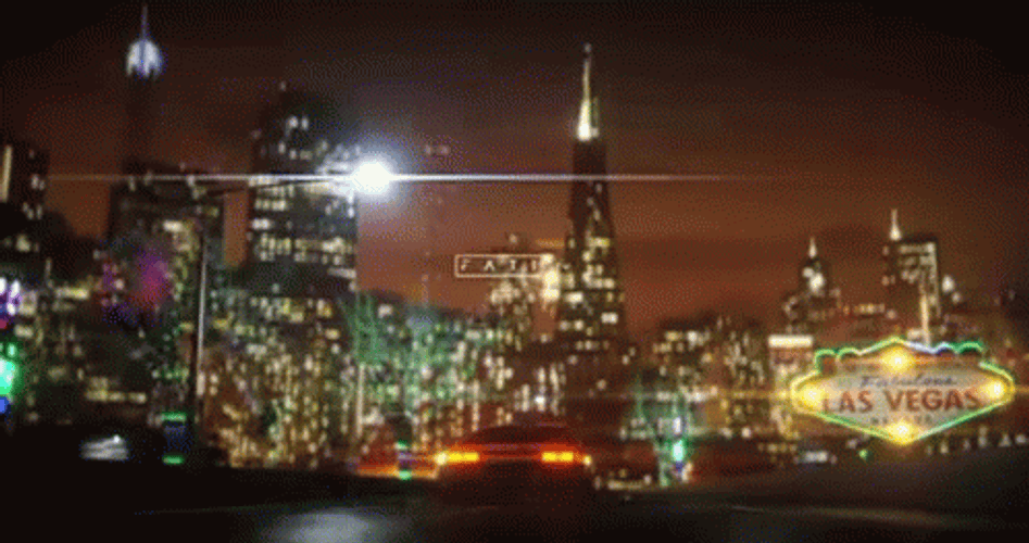 Las Vegas Speeding Car GIF