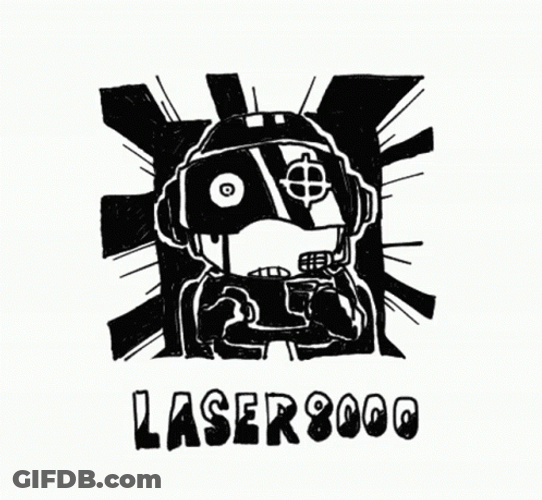 Laser 8000 Moving Artwork GIF