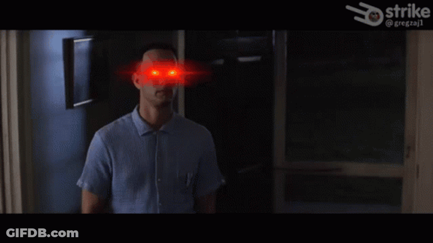 Laser Eye Im Not A Smart Man GIF