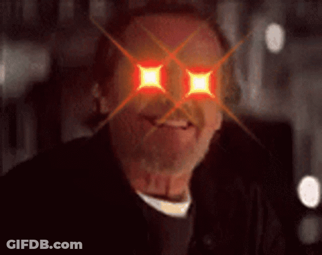 Laser Eye Jack Nicholson Yes GIF