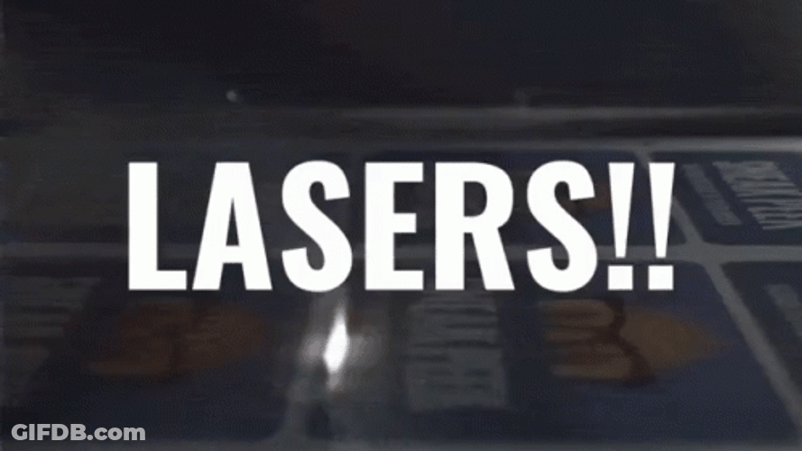 Laser Lights Hitting Floor GIF