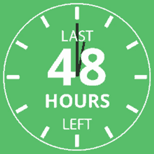 Last 48 Hours Left Countdown Clock GIF