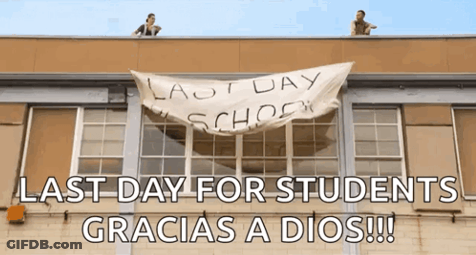 Last Day Of School For Student GIF