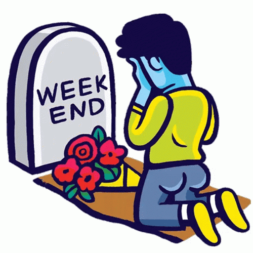 Last Day Of The Weekend GIF