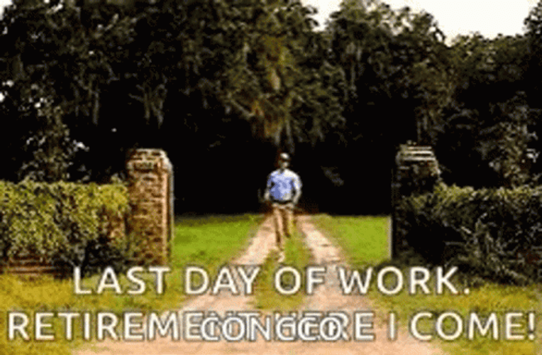 Last Day Of Work Forrest Gump Run GIF