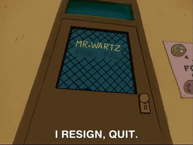 Last Day Of Work Quitting Hey Arnold GIF