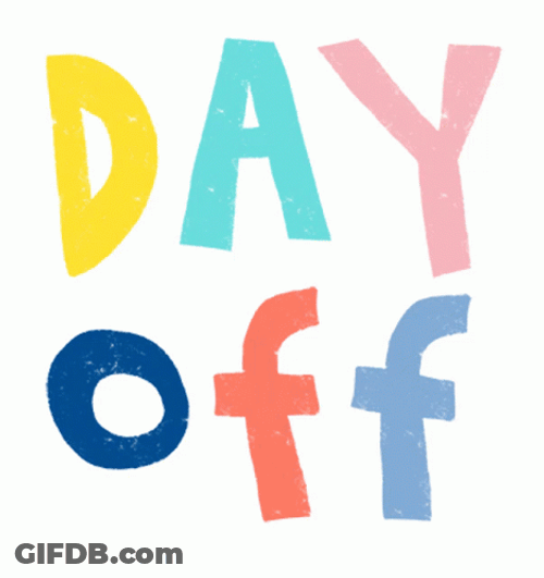 Last Day Off Flashing Colors GIF