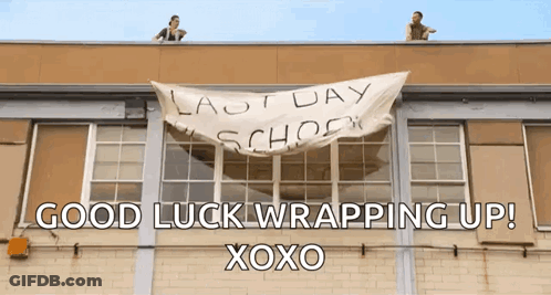 Last Day School Banner GIF