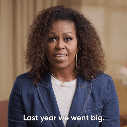 Last Year We Went Big Michelle Obama GIF
