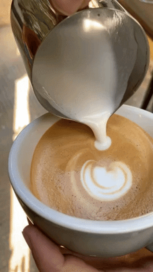 Latte Art Cafe Product GIF
