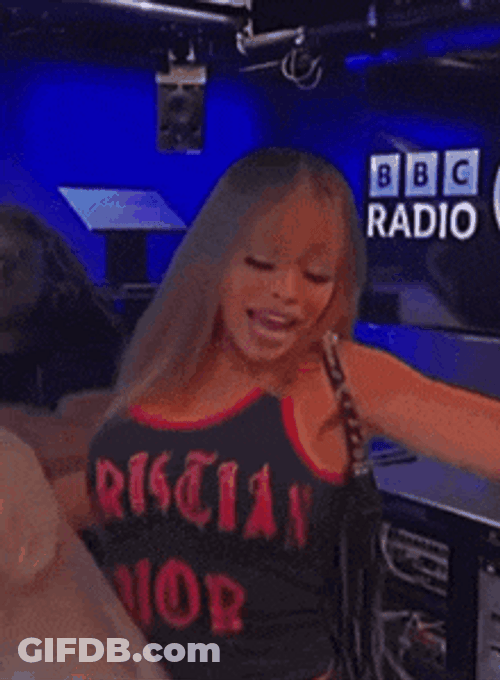 Latto Christian Dior Sleeveless GIF