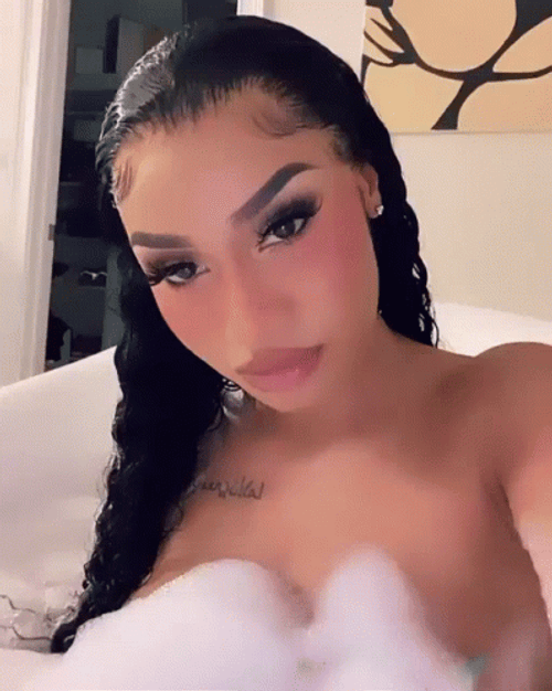 Latto Posing On Her Phone's Camera GIF