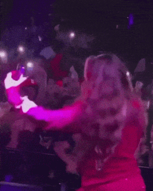 Latto Taking Selfie With Audience GIF