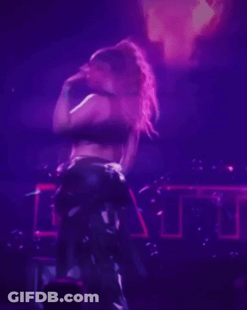 Latto Turned Back Flipping Hair GIF