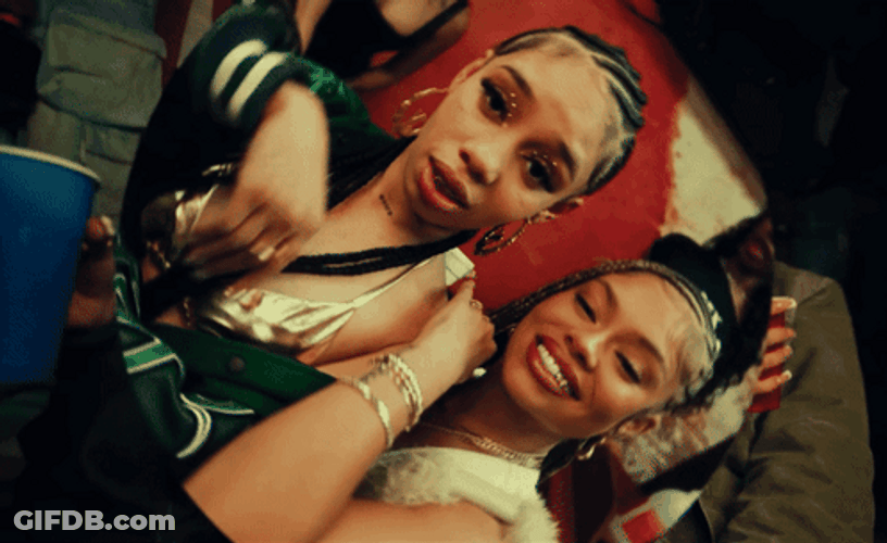 Latto With Friend Video Rotating Three Hundred Sixty GIF