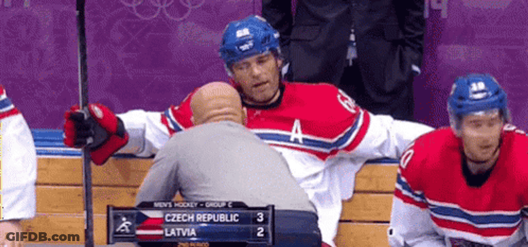Latvia Versus Czech Hockey GIF
