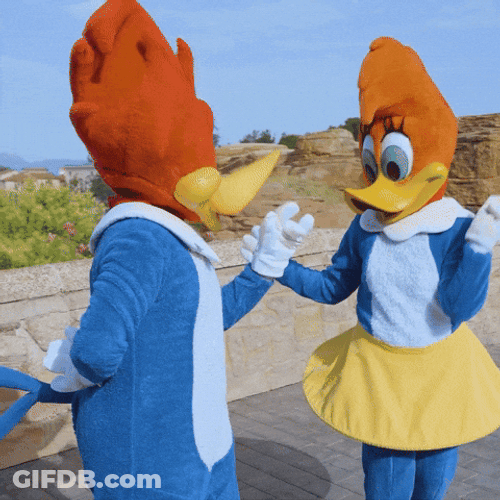 Laugh Happy Jump Woody Woodpecker GIF