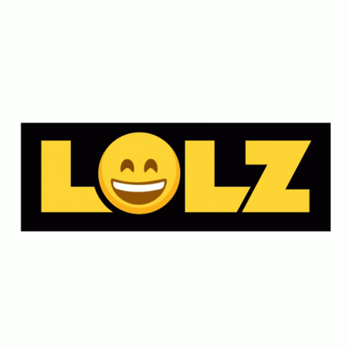 Laugh Out Loud Yellow Animated Text GIF
