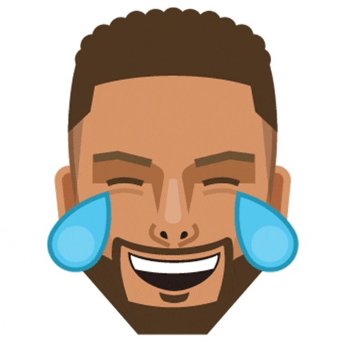 Laughing Animated Steph Curry GIF