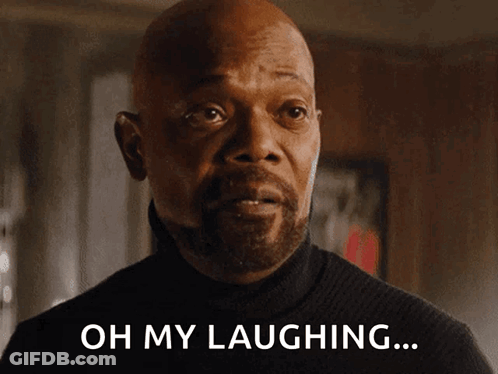 Laughing Bald Man Saying Oh My GIF