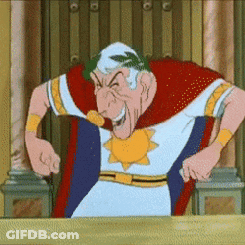 Laughing Caesar Got Angry GIF