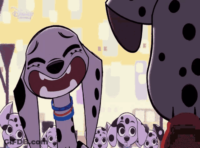 Laughing Cartoon 101 Dalmatian Street GIF