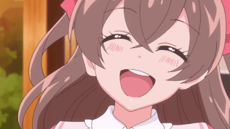 Laughing Cartoon Anime Girl Nagomi Yui Cure GIF