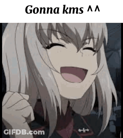 Laughing Cartoon Girl With Gonna Kms Aa GIF