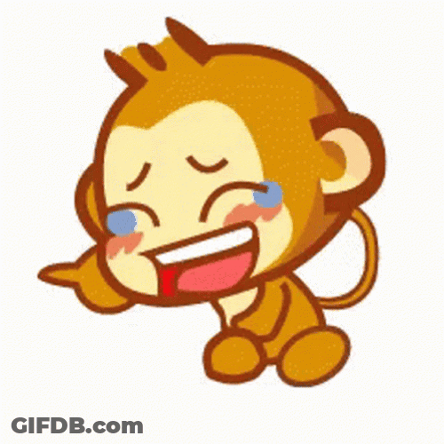 Laughing Cartoon Lmao Happy Crying Monkey GIF
