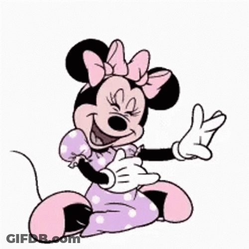 Laughing Cartoon Lmao Happy Minnie Mouse GIF