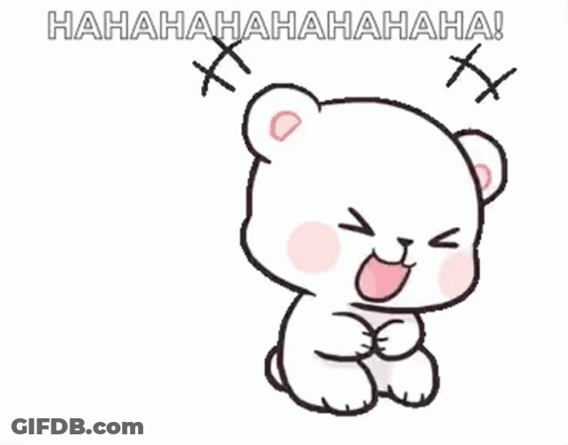 Laughing Cartoon Lmao Milk Bear GIF