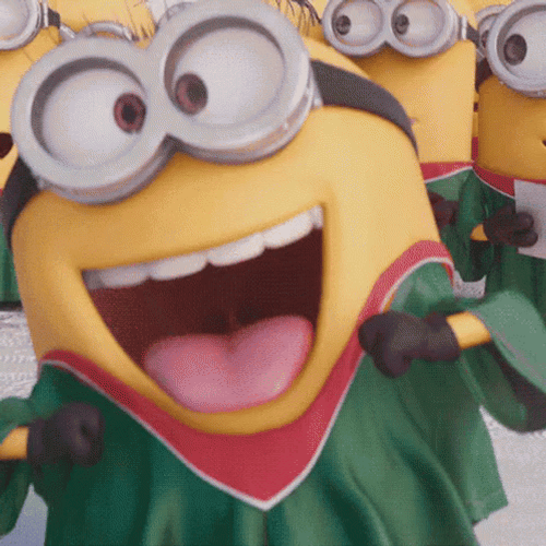 Laughing Cartoon Minions Bleh GIF