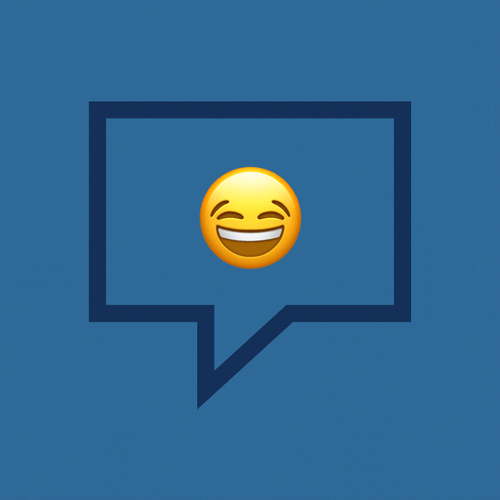 Laughing Emoji Inside Speech Balloon GIF