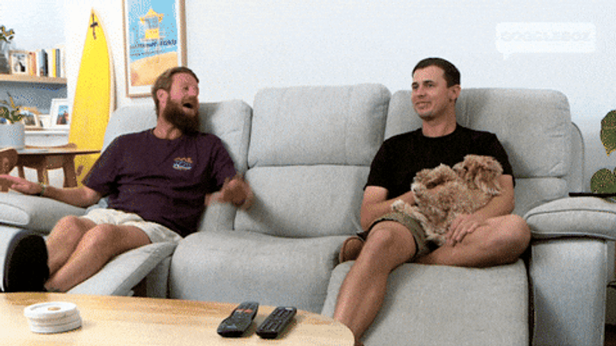 Laughing Friends Shoulder Pat GIF