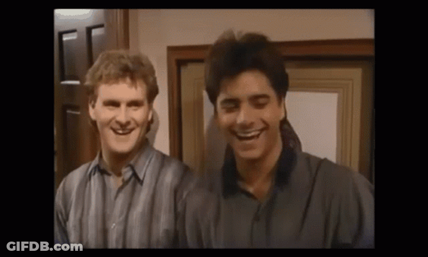 Laughing Full House Boys GIF