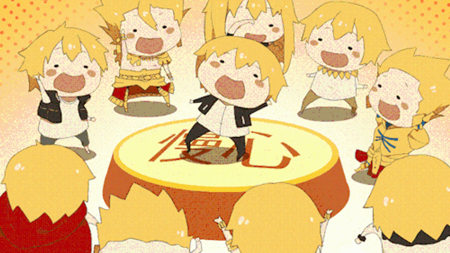 Laughing Gilgamesh Many Himouto Umaru-Chan GIF