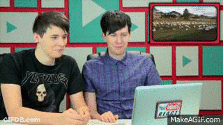 Laughing Hard Daniel Howell GIF