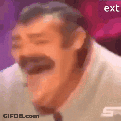 Laughing Hard Face Warp GIF