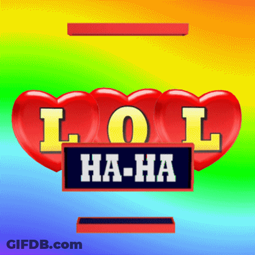 Laughing Hard Lol Haha Hearts GIF