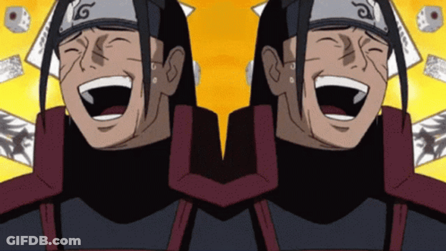 Laughing Hashirama Senju GIF