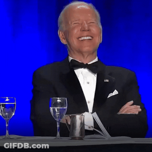 Laughing Joe Biden Aplausos Reaction GIF