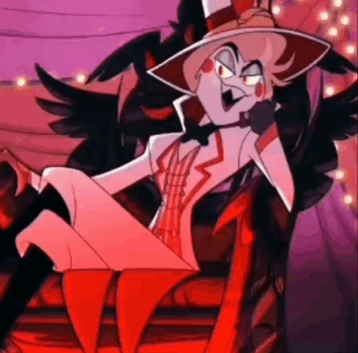 Laughing Lucifer Hazbin Hotel GIF