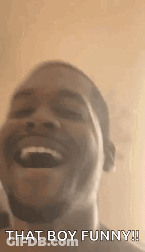 Laughing Man Saying That Boy Funny GIF